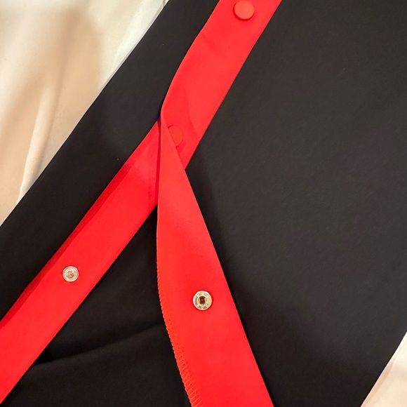 Black and Red Pants button sides - Picture 3 of 4